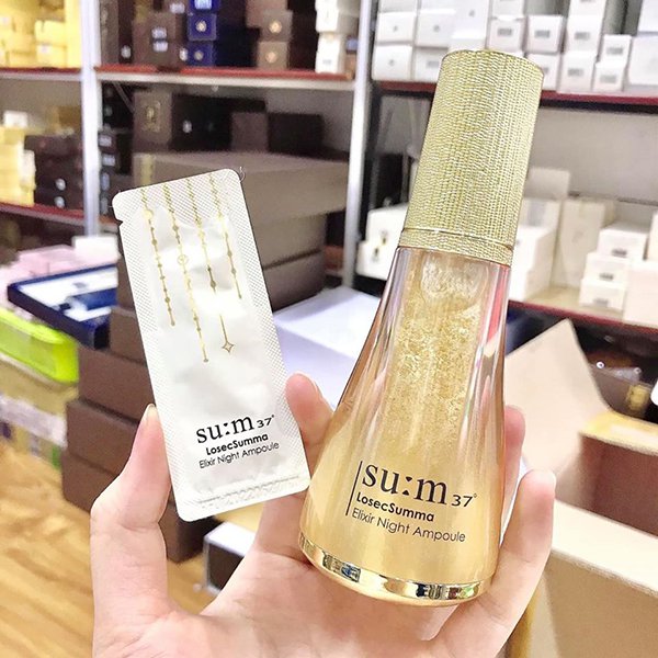 Sum:37 LosecSumma Elixir Night Ampoule - Gói tinh chất vàng đêm sum losec