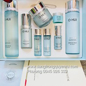 set Ohui Miracle Aqua - Set dưỡng ẩm cấp nước cho làn da dầu nhờn Ohui Aqua