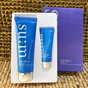 Sum:37 water gel cleansing foam - set sữa rửa mặt sum cho da nhờn dầu mụn