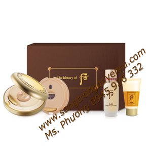 Whoo Jin Hea Yoon Cooling Sun Cream Pact SPF46/PA+++ - Kem chống nắng whoo dạng bánh