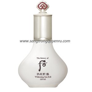 Whoo Brightening Sun BB SPF45 - Kem lót, nền trang điểm chống nắng whoo trắng