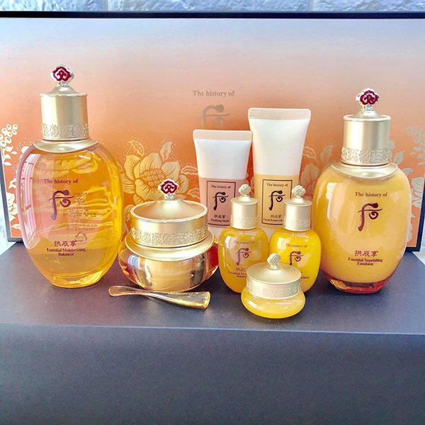 Set Whoo Essential Moisturizing - Set dưỡng da whoo vàng